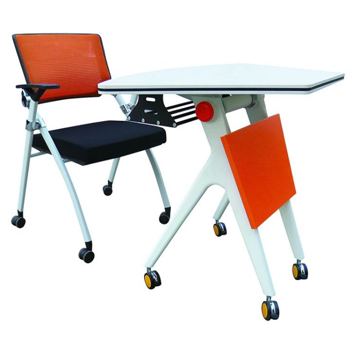 Modular Folding Steel Office Training Tables Leg Movable Meeting